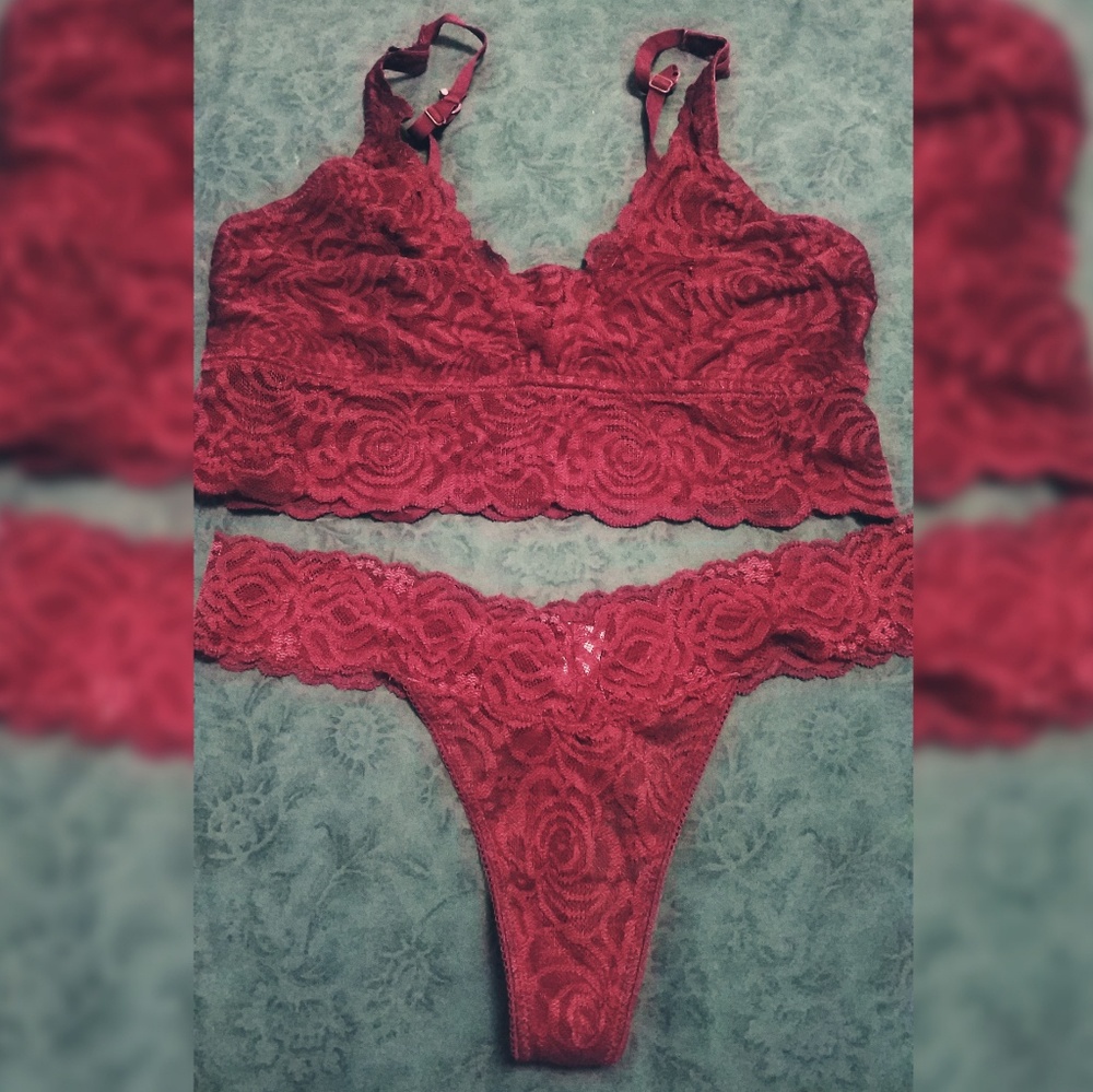 Bralette and matching thong